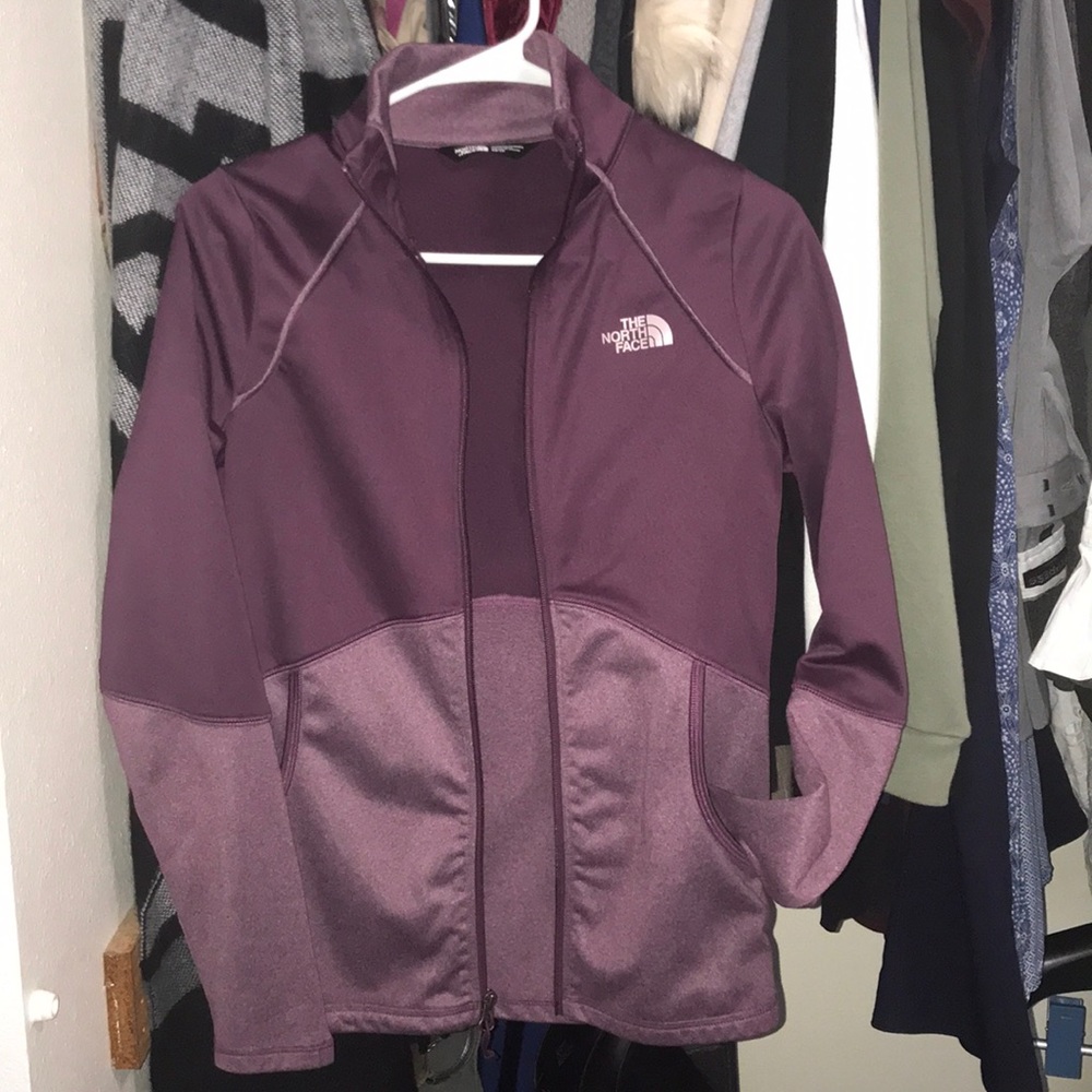 XS The North Face purple sweater/jacket